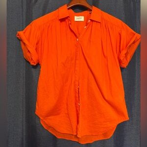 NWOT Joie Bright Orange Shirt
